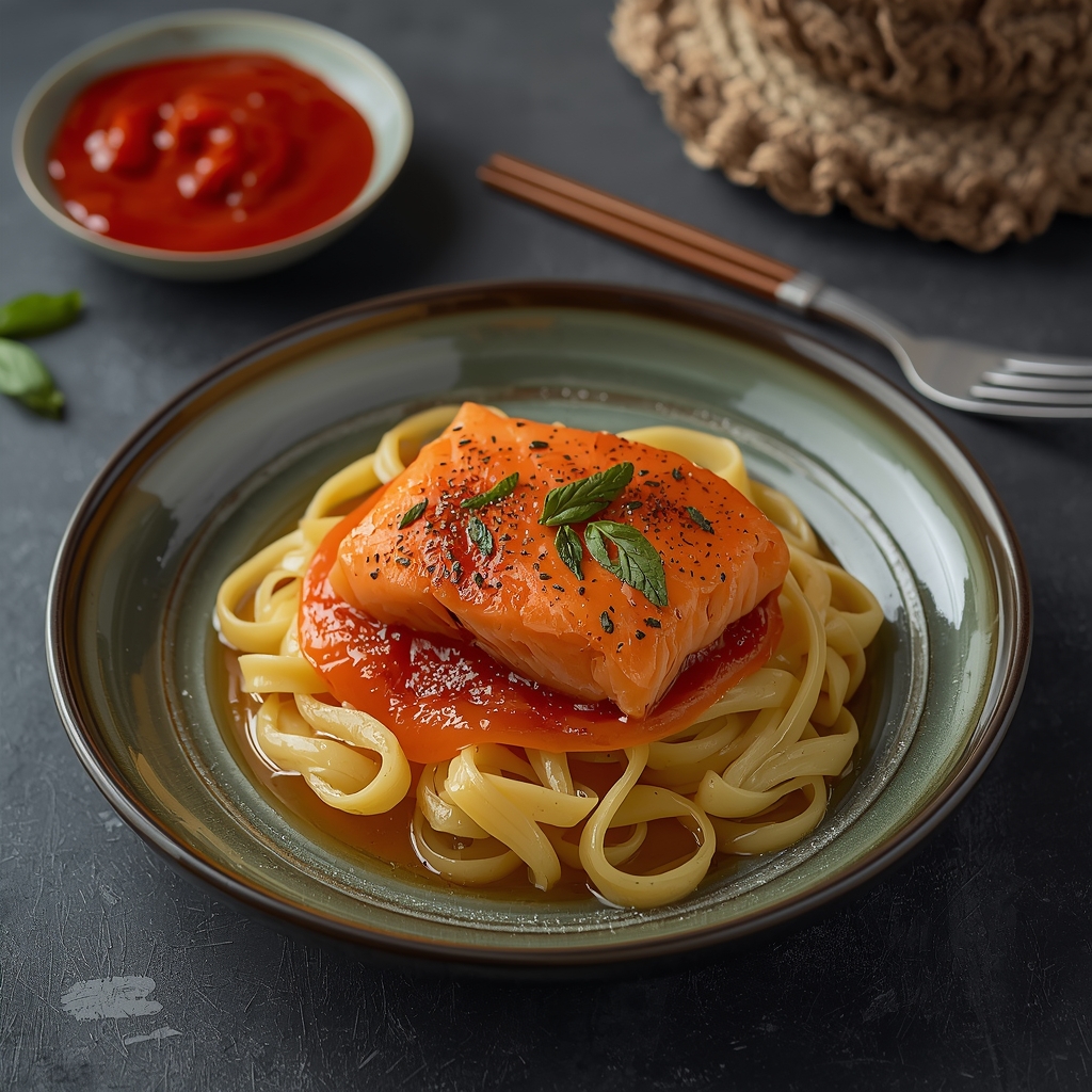 Salmon Fettuccine Nanny's Pavillon